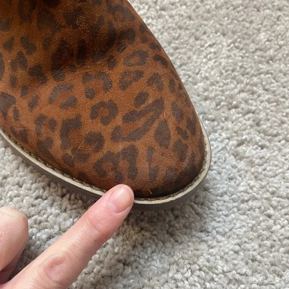 Clarks Brown Leopard Print Women's Shoes | 8.5 - Picture 10 of 12
